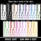 Blue Gold 2 Star Military Service Flag Temporary Tattoo Water Resistant Fake Body Art Set Collection